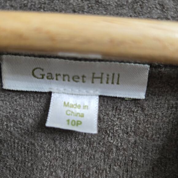 Garnet Hill Women Lagenlook Minimal Boiled Wool Asymmetrical Drape Wrap Coat 10P - Picture 7 of 12